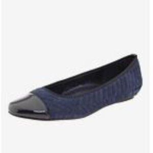 Vigotti Dark Navy "Salinde" Cap Toe Ballet Flats (women's Sz 7)